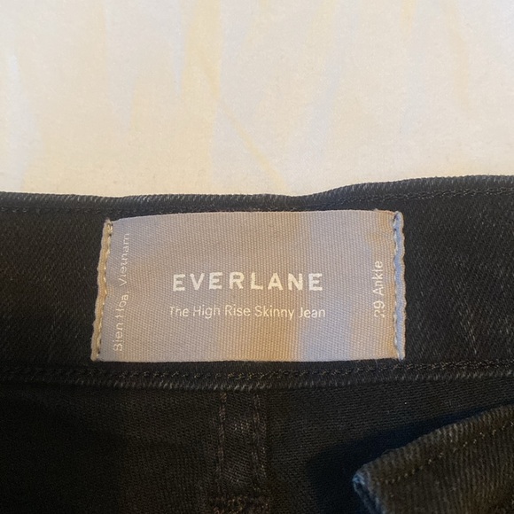 Everlane High Rise Skinny Jean - Black - 29 Ankle - Picture 3 of 6